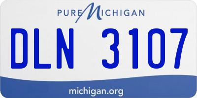 MI license plate DLN3107