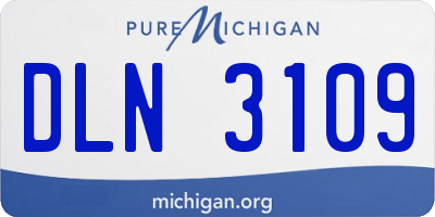 MI license plate DLN3109