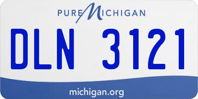 MI license plate DLN3121