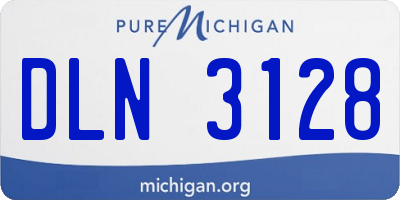 MI license plate DLN3128
