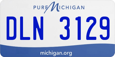 MI license plate DLN3129