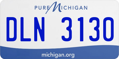 MI license plate DLN3130