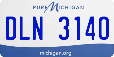 MI license plate DLN3140