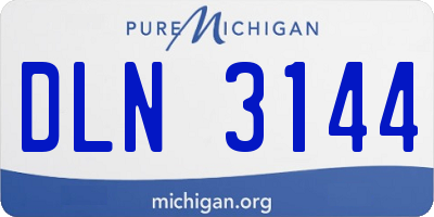 MI license plate DLN3144