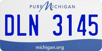 MI license plate DLN3145