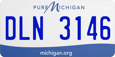 MI license plate DLN3146