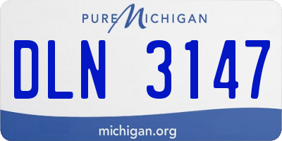 MI license plate DLN3147