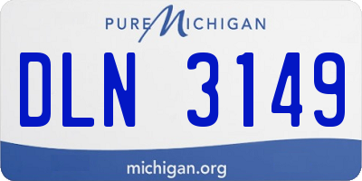 MI license plate DLN3149