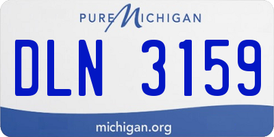 MI license plate DLN3159