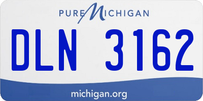 MI license plate DLN3162