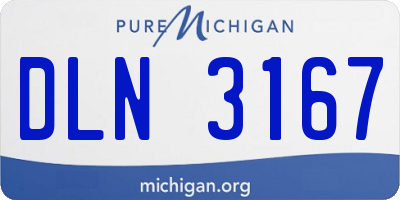 MI license plate DLN3167