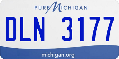 MI license plate DLN3177