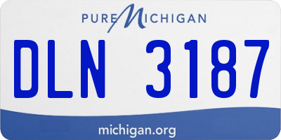 MI license plate DLN3187