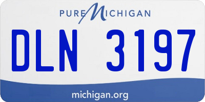 MI license plate DLN3197