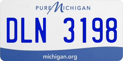 MI license plate DLN3198