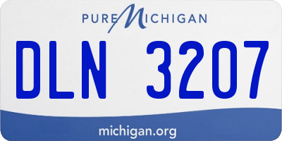 MI license plate DLN3207