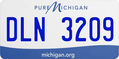 MI license plate DLN3209