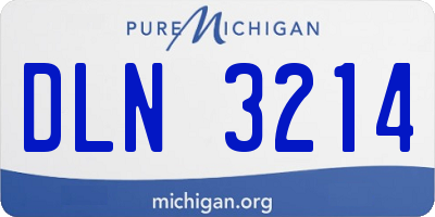 MI license plate DLN3214