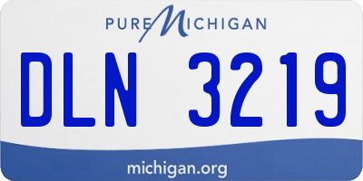 MI license plate DLN3219