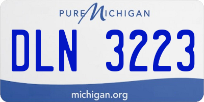 MI license plate DLN3223