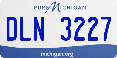 MI license plate DLN3227