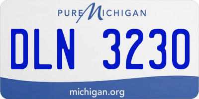 MI license plate DLN3230