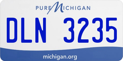 MI license plate DLN3235