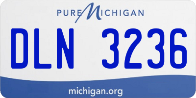 MI license plate DLN3236