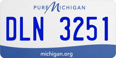 MI license plate DLN3251