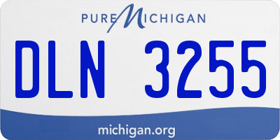 MI license plate DLN3255