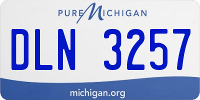 MI license plate DLN3257