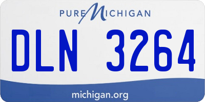 MI license plate DLN3264