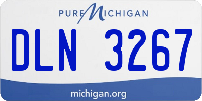 MI license plate DLN3267