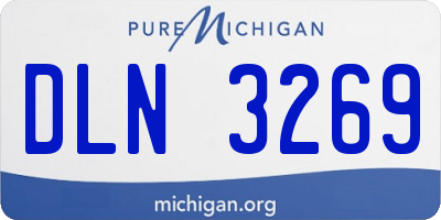MI license plate DLN3269