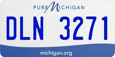 MI license plate DLN3271