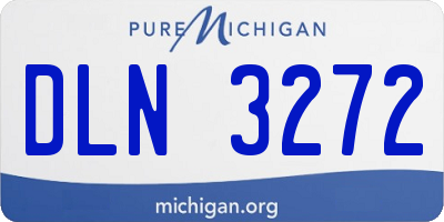 MI license plate DLN3272