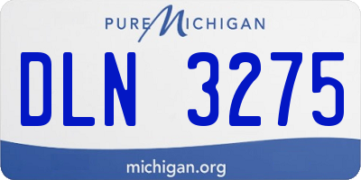 MI license plate DLN3275