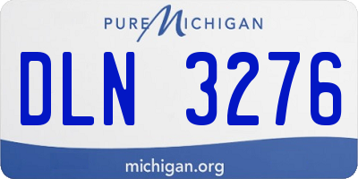 MI license plate DLN3276