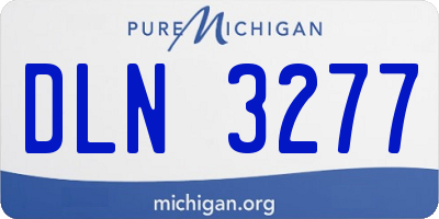 MI license plate DLN3277