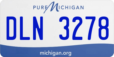 MI license plate DLN3278