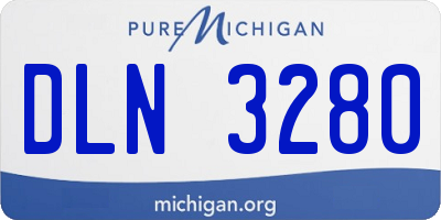 MI license plate DLN3280