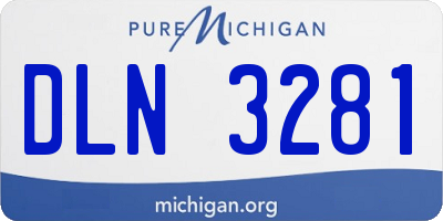 MI license plate DLN3281