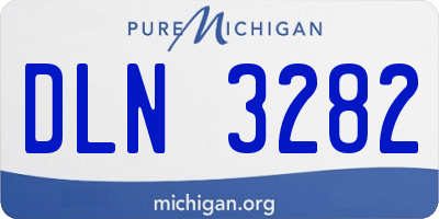 MI license plate DLN3282