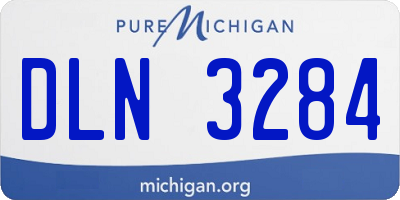 MI license plate DLN3284