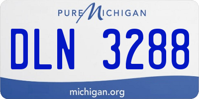 MI license plate DLN3288