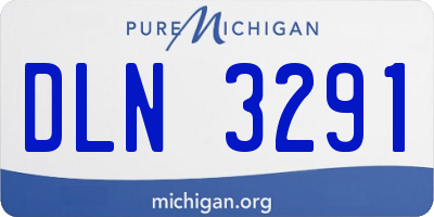 MI license plate DLN3291