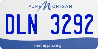 MI license plate DLN3292