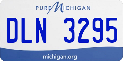MI license plate DLN3295