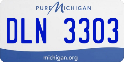 MI license plate DLN3303