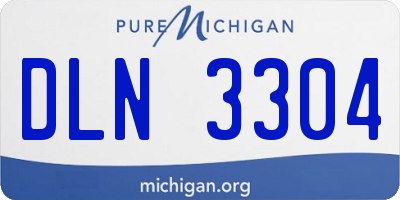 MI license plate DLN3304